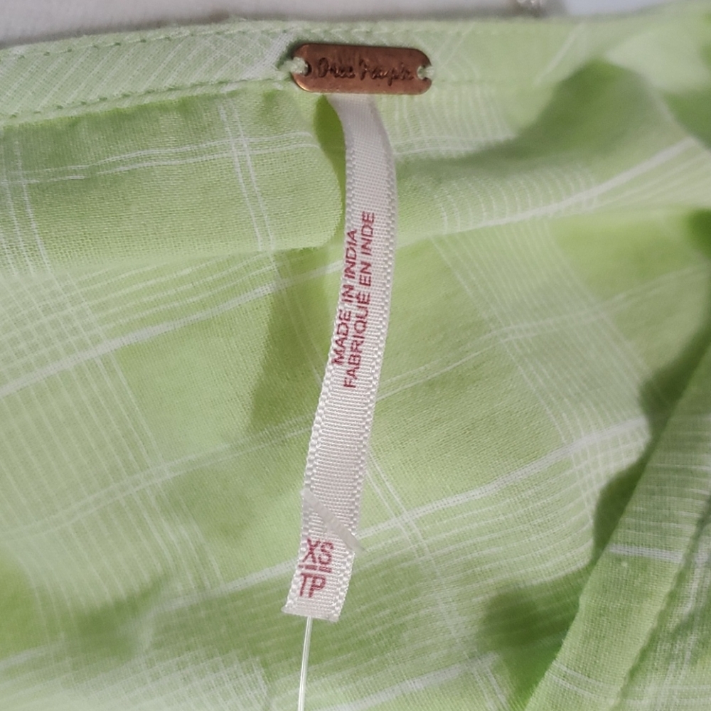 Free People Lime Colored Time Out Tunic Top  in XS - Picture 10 of 12